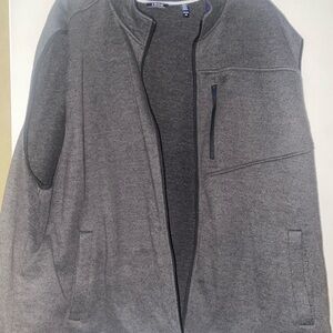 Izod Men's Zip Up Gray Vest